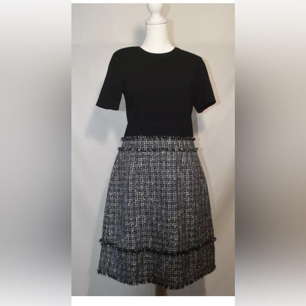 Ted Baker Women’s size 3 /US 8 Black Mockable Mini Tweed Dress